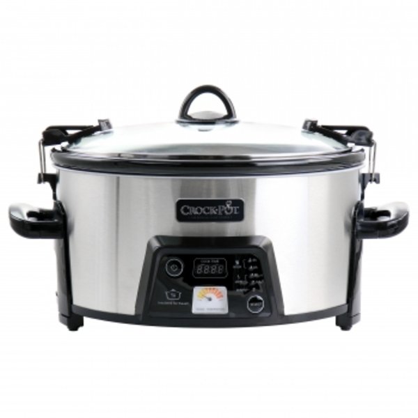 Crock Pot 6Qt Cook and Carry Programmable Slow Cooker in Stainless St